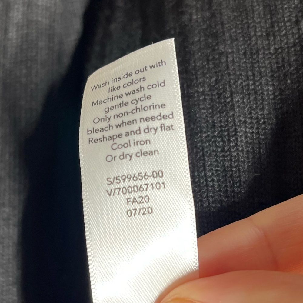 Athleta Solstice Merino Wool Blend  Ribbed Wrap in Black S NWOT - Picture 9 of 12